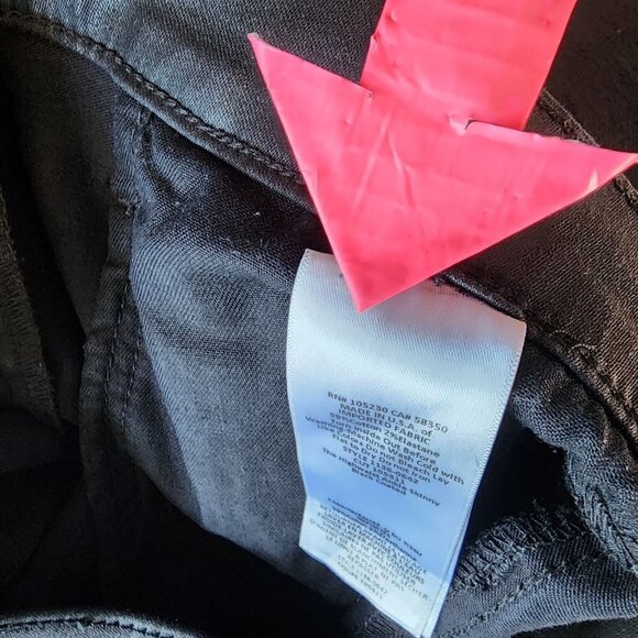 Current/Elliott The High Waist Ankle Skinny Jean Faux Leather Jeans Pants 26 - Picture 6 of 8